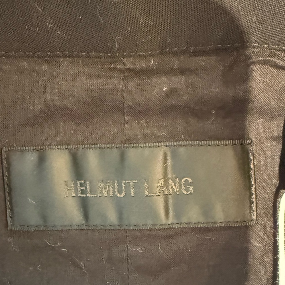 Helmut Lang NWT Black Cropped Trench Coat with Leather Accents - Picture 10 of 16